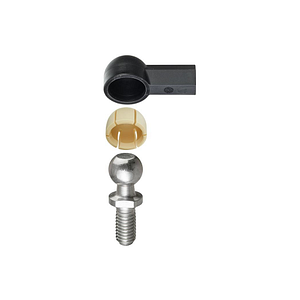 Angled ball and socket joint, WGRM / WGLM, with steel pins, igubal®