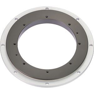 iglidur® slewing ring, PRT-04 standard with M4 thread in mounting ring, aluminium housing, sliding element made of iglidur® J