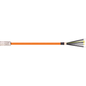readycable® servo cable, suitable for Harmonic Drive, APC2-10-8M23-A-BT-2-xxx-00, base cable PUR 10 x d