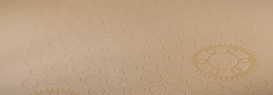 Components are 3D-printed with the laser sintering method.