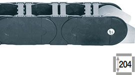 e-chain® with crossbars at every link