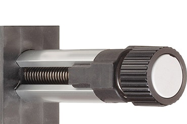 Single-tube linear unit with one-sided flange