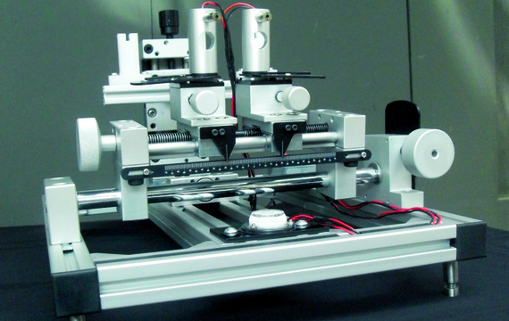 Production machine for surgical spectacles